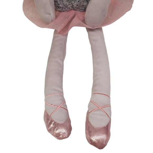 Elephant Ballerina Pink Sparkle Plush 20 Inch Elephant Ballerina Plush Toy Stuff - Picture 6 of 12